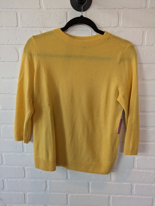 Yellow Sweater Cashmere Talbots, Size M