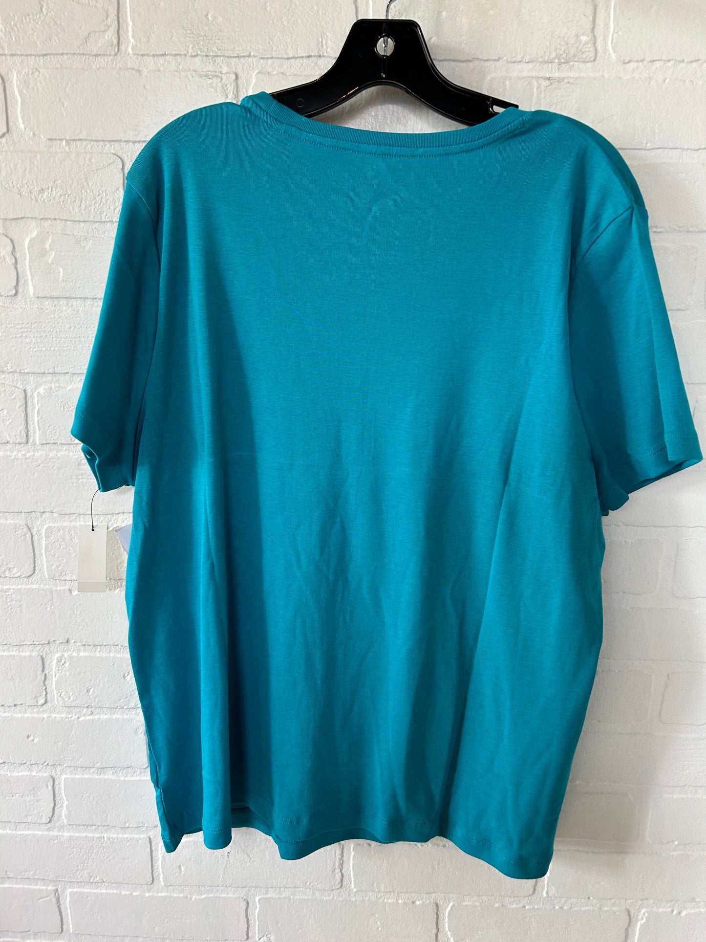 Blue Top Short Sleeve Basic Talbots, Size 2x