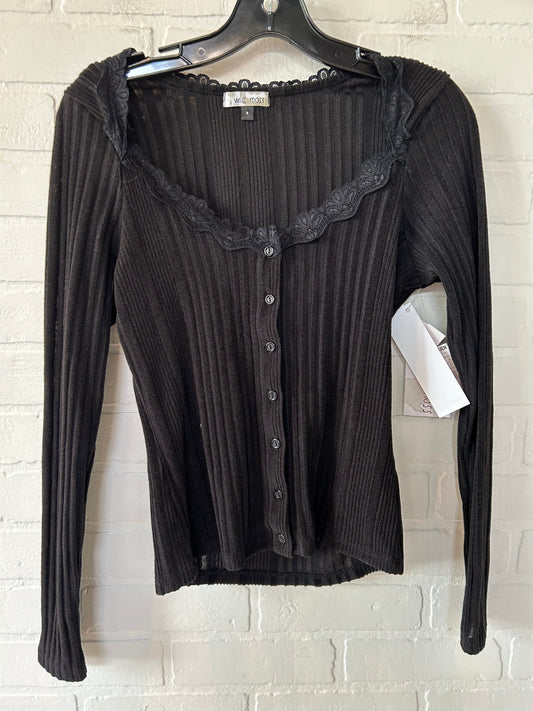 Black Top Long Sleeve Clothes Mentor, Size S