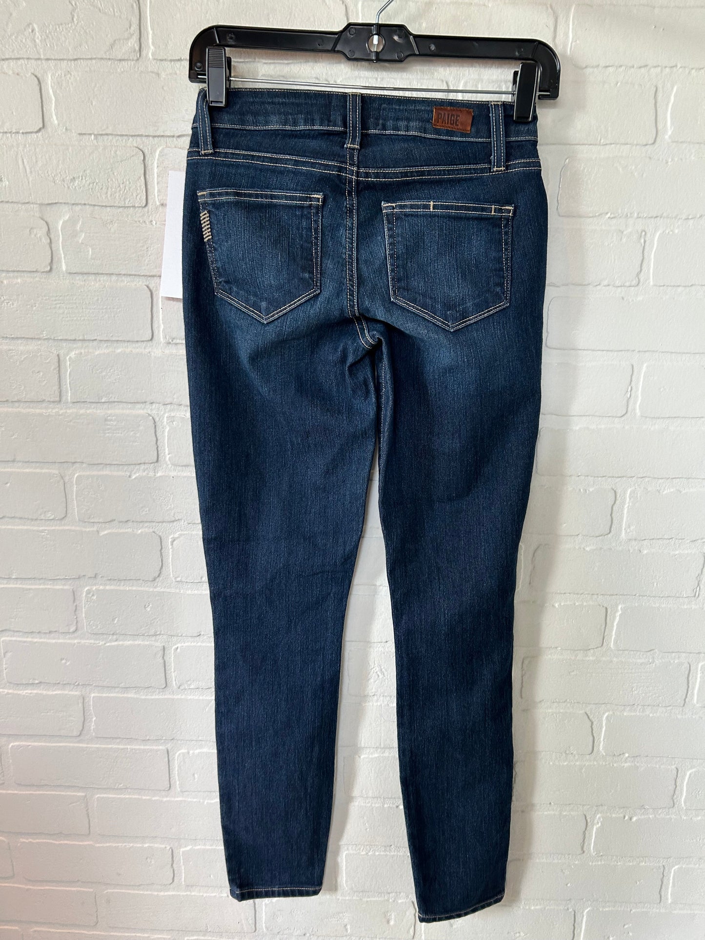 Blue Denim Jeans Skinny Paige, Size 0