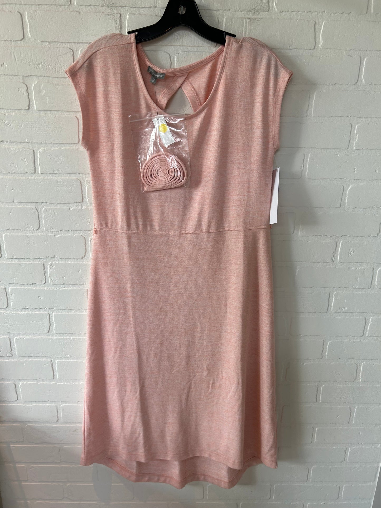 Orange Dress Casual Midi Talbots, Size Xs