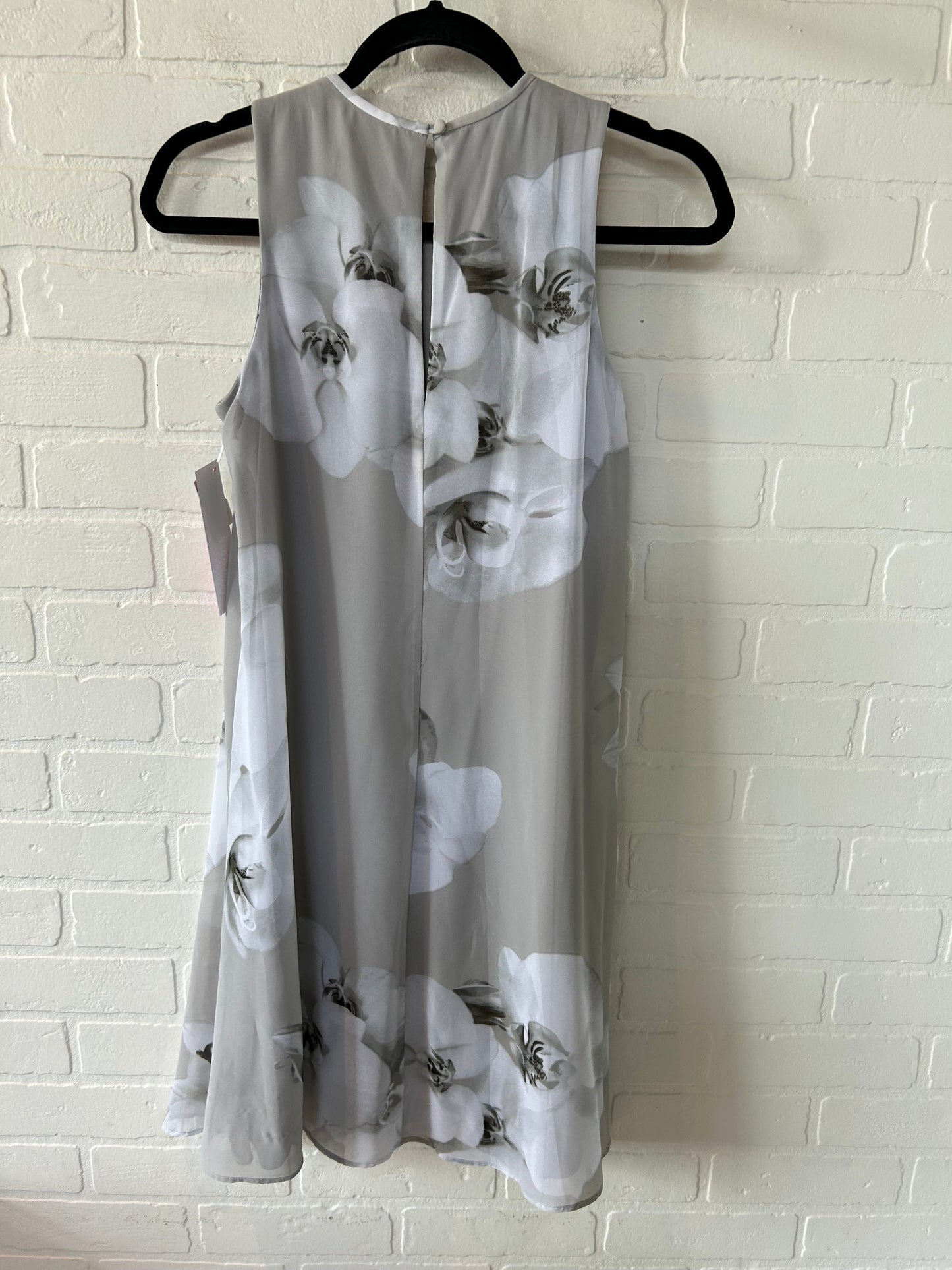 Grey & White Dress Casual Midi Calvin Klein, Size S