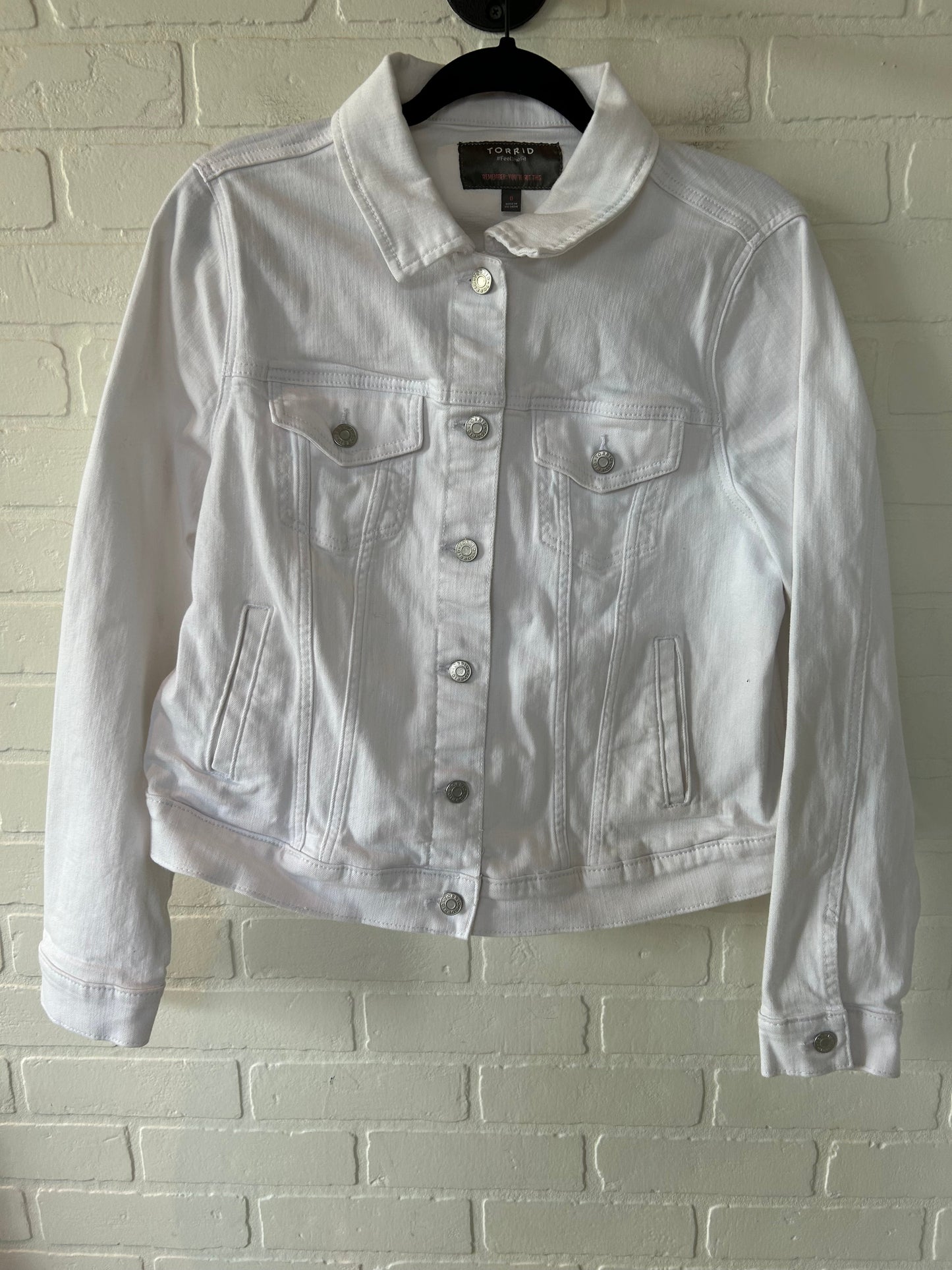 White Jacket Denim Torrid, Size L