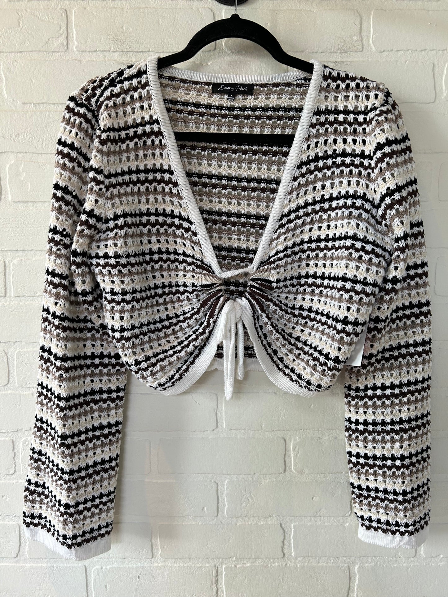 Black & White Sweater Cardigan Emery Park, Size L