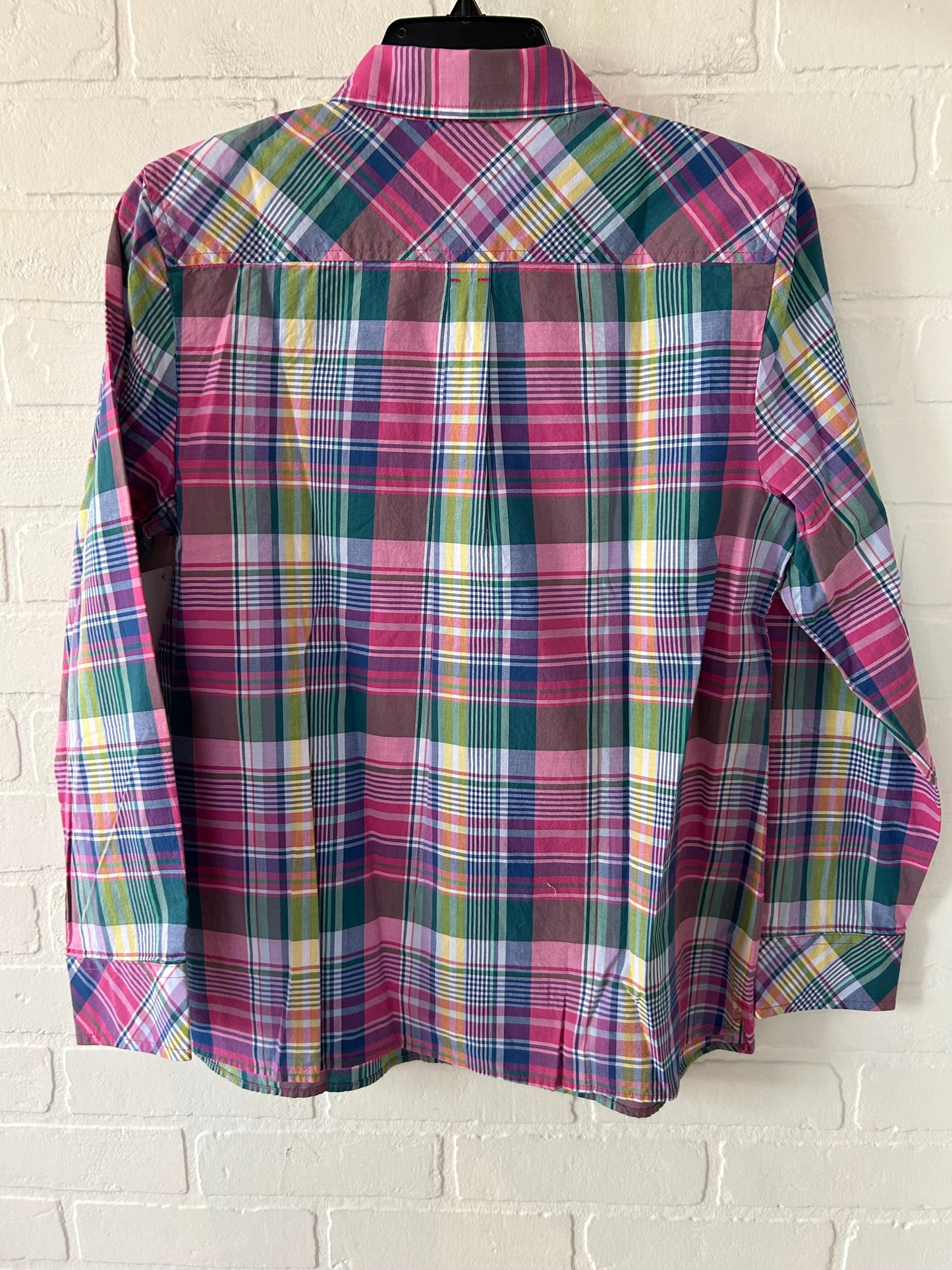 Green & Pink Top Long Sleeve Talbots, Size M