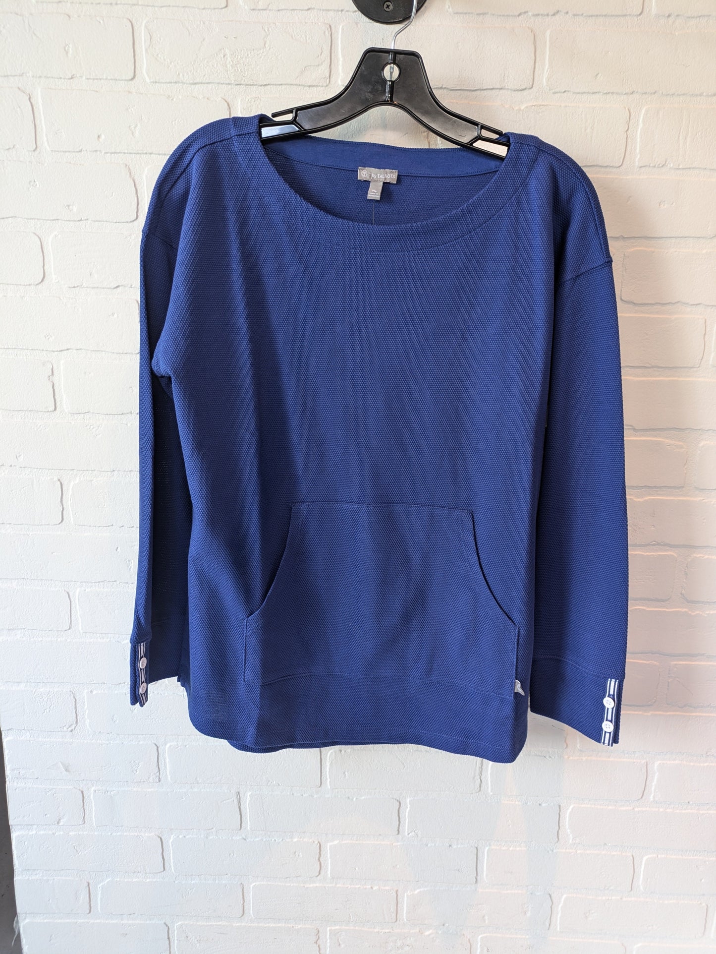 Blue & White Top Long Sleeve Talbots, Size M