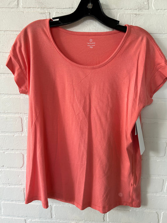 Orange Top Short Sleeve Basic Talbots, Size M