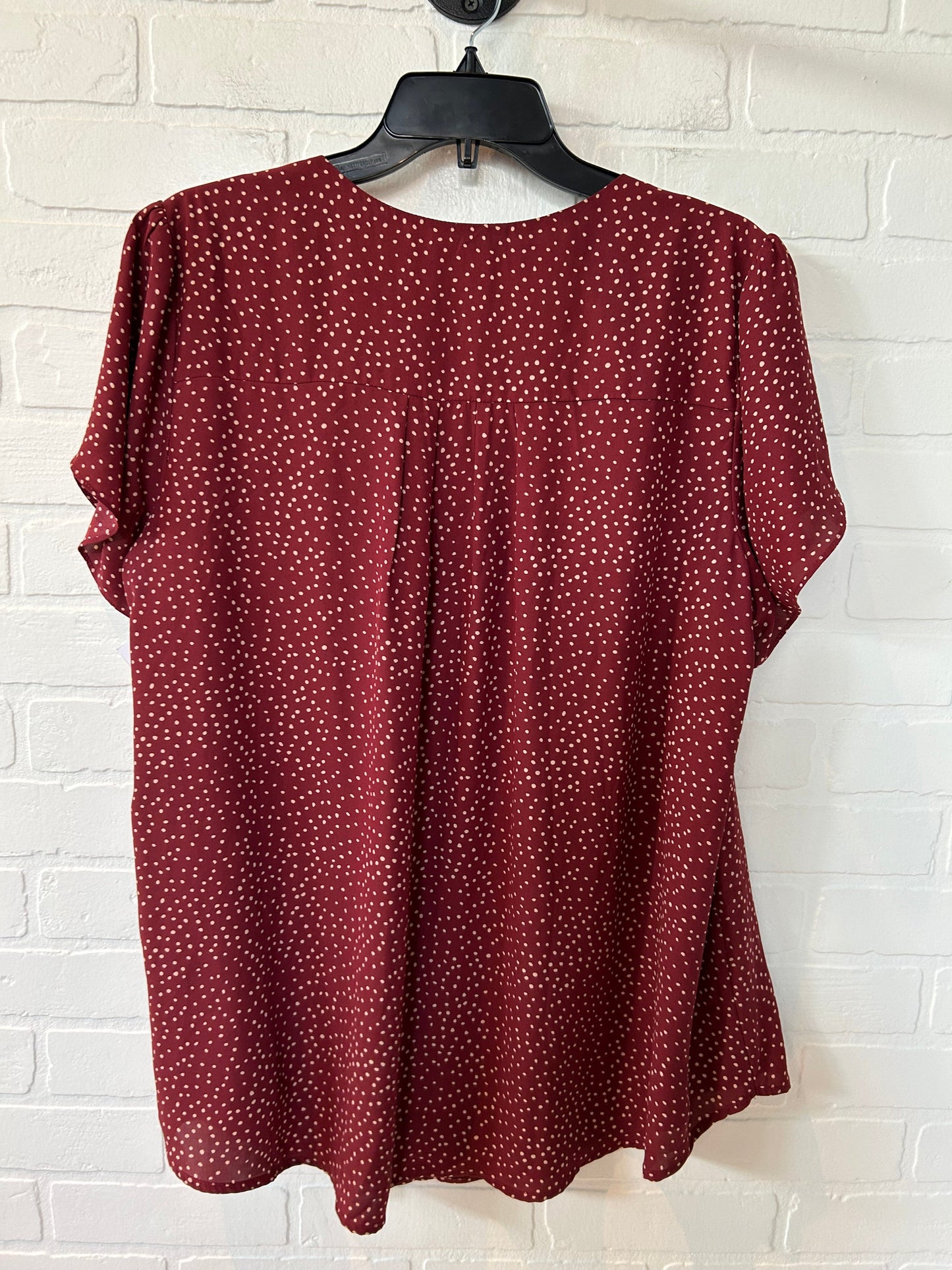 Red Top Short Sleeve 41 Hawthorn, Size 2x