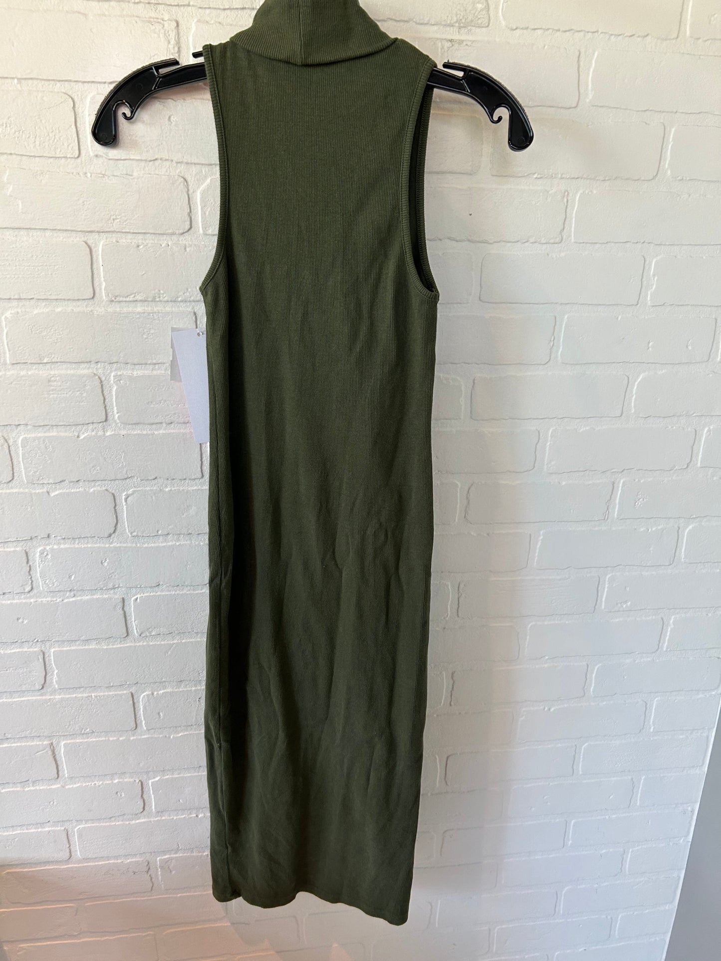 Green Dress Casual Midi Zara, Size S