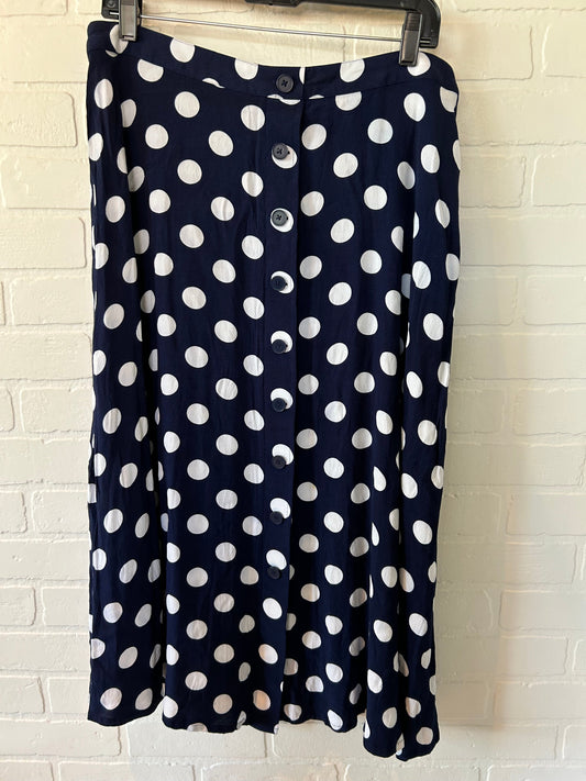 Blue & White Skirt Midi Talbots, Size 16