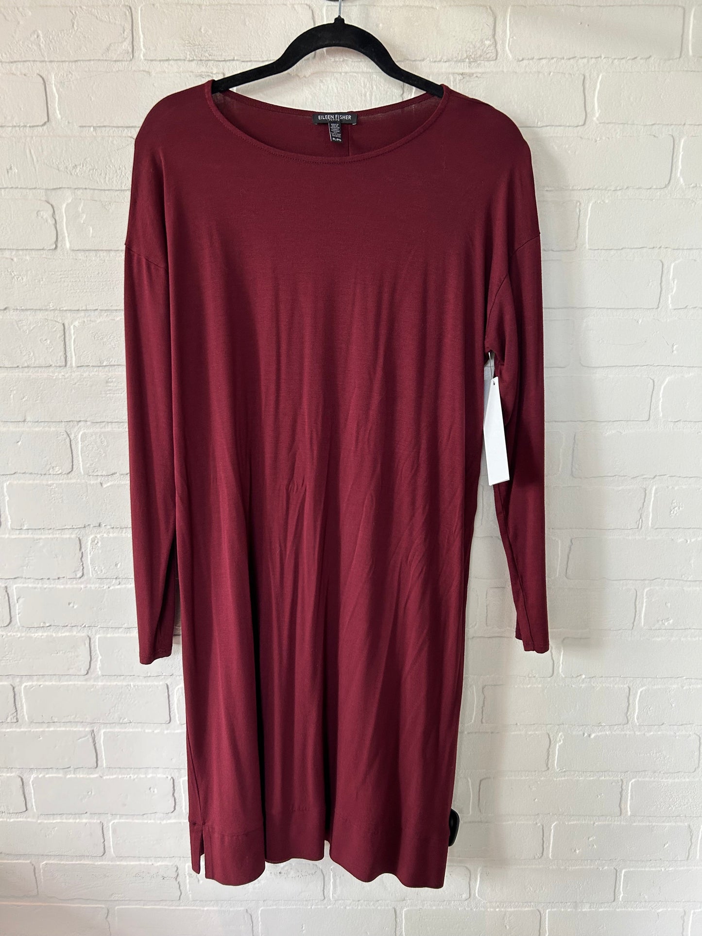 Dress Casual Midi By Eileen Fisher In Red, Size: L