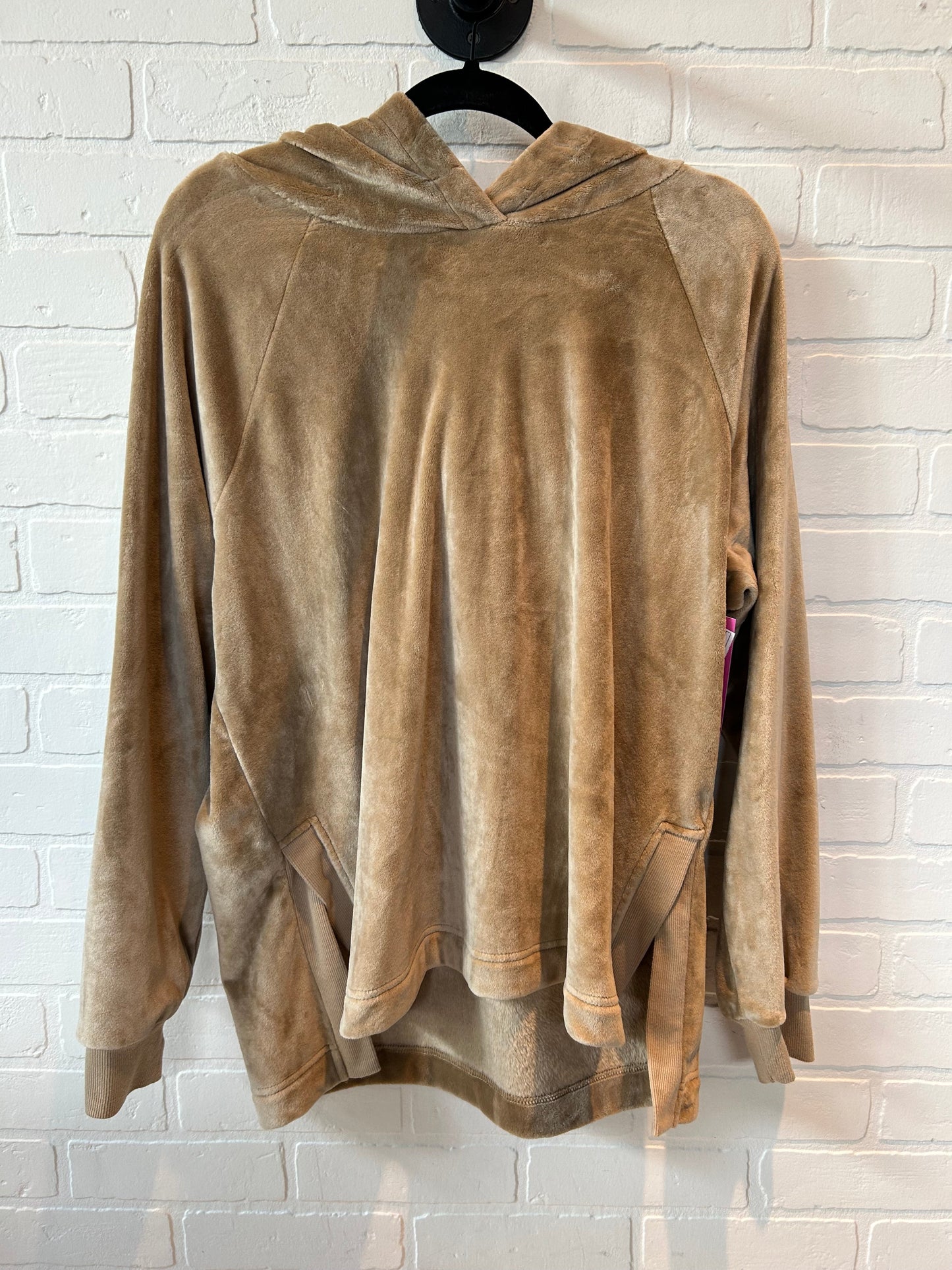 Sweatshirt Hoodie By Members Mark In Tan, Size: L