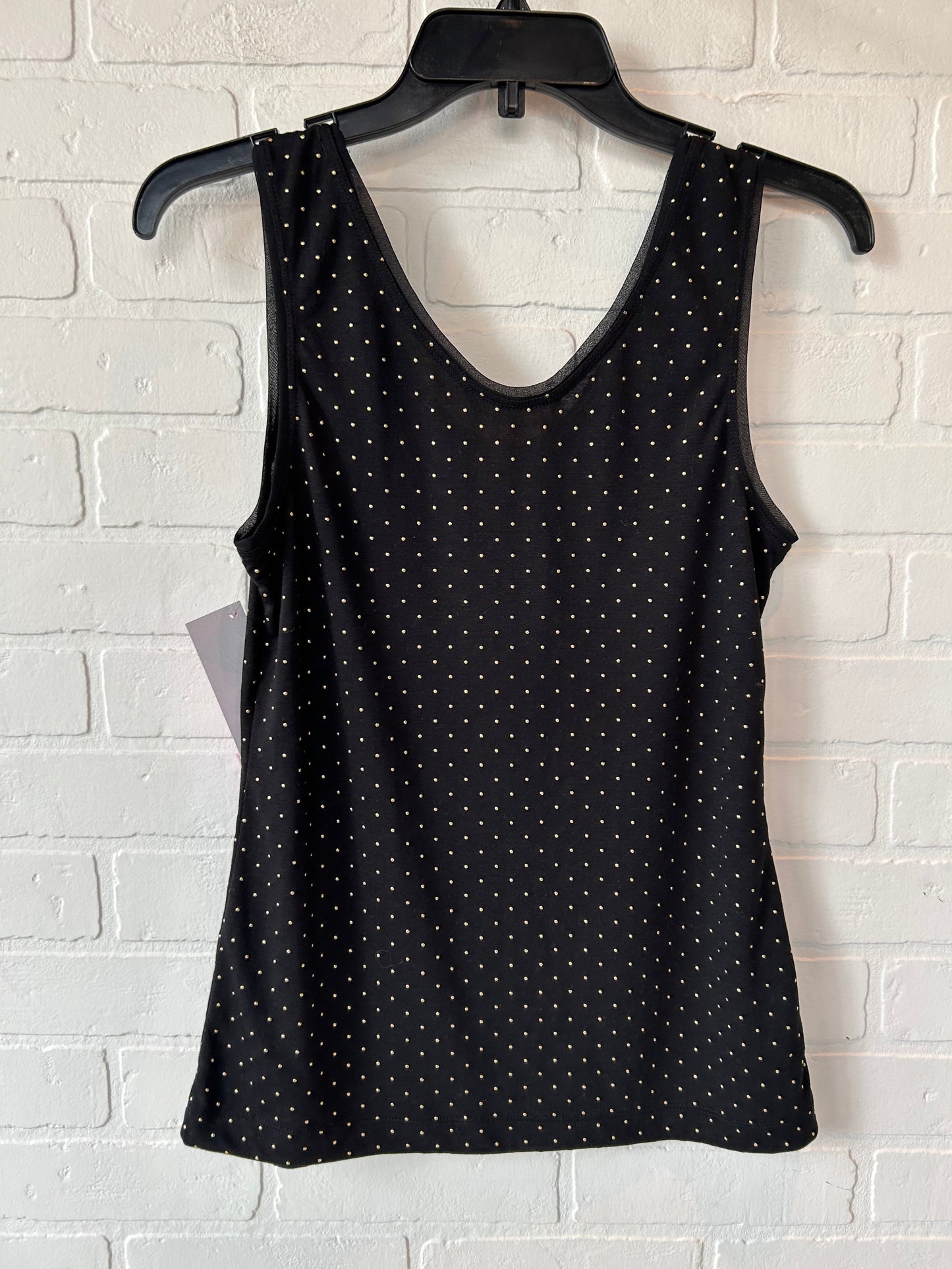 Tank Top By Banana Republic In Black & Gold, Size: Xs