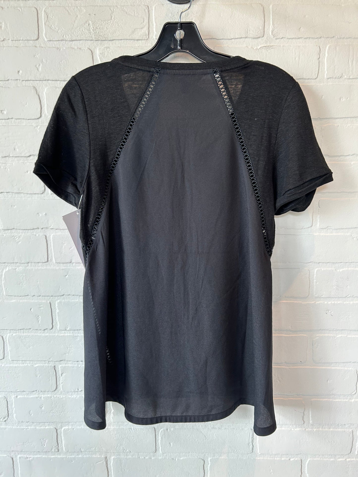 Top Short Sleeve By Banana Republic In Black, Size: Xs