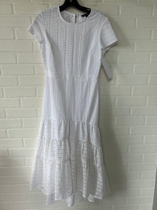 Dress Party Midi By Banana Republic In White, Size: Xs