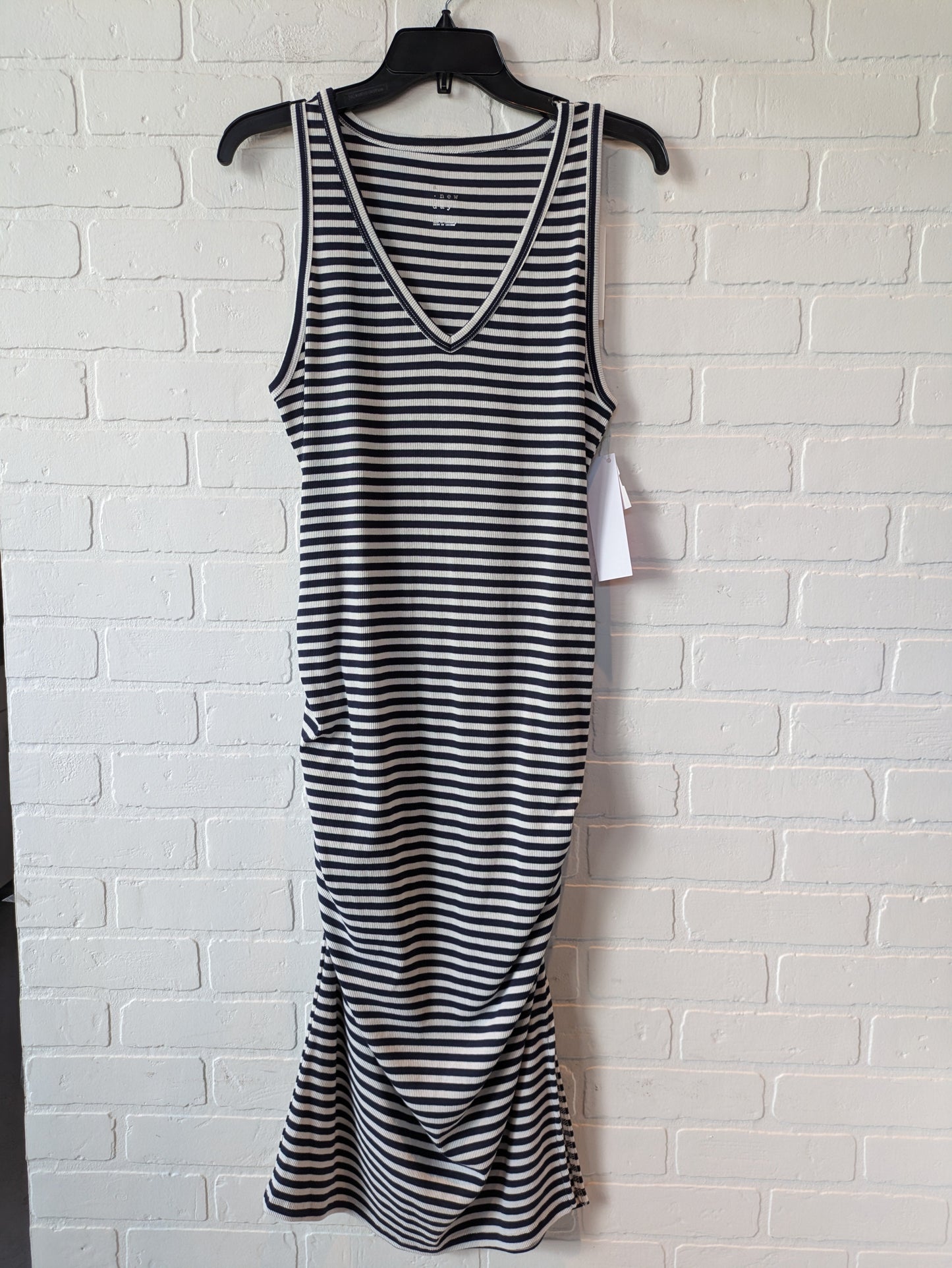 Dress Casual Midi By A New Day In Blue & White, Size: L