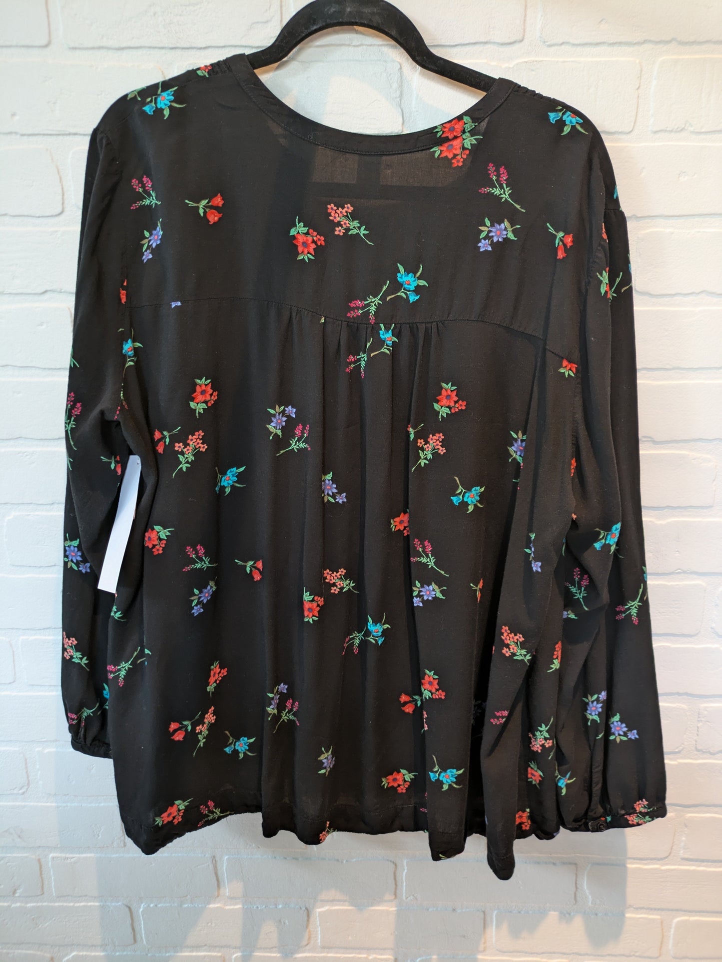 Black Top Long Sleeve Old Navy, Size Xxl