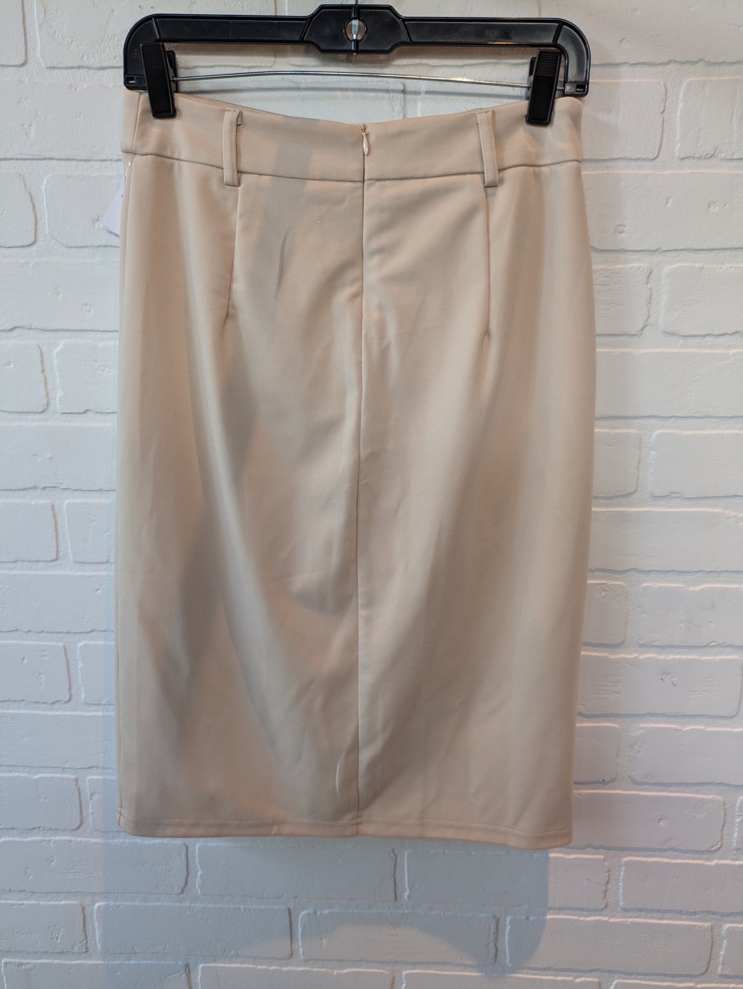 Cream Skirt Midi Cmc, Size 8