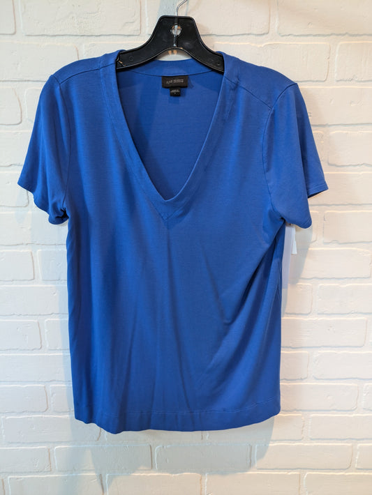 Blue Top Short Sleeve Basic J. Jill, Size S