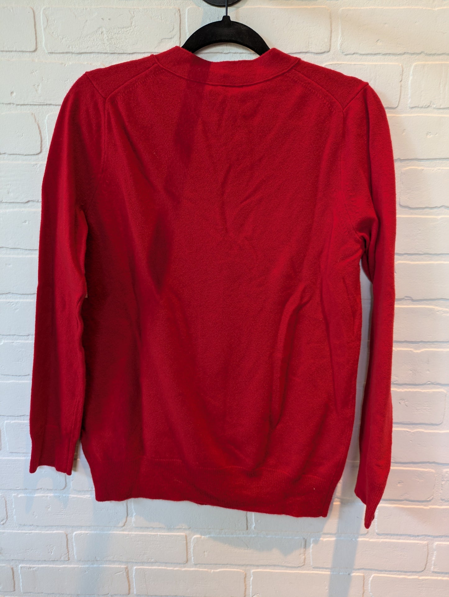 Red Sweater Cardigan J. Crew, Size S