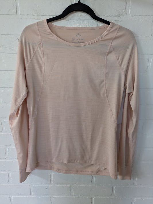 Top Long Sleeve Basic By Talbots In Peach, Size: M