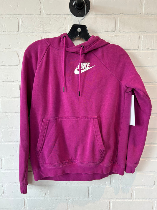 Athletic Sweatshirt Hoodie By Nike Apparel In Pink, Size: S