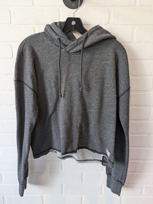 Sweatshirt Hoodie By Abercrombie And Fitch In Grey, Size: S