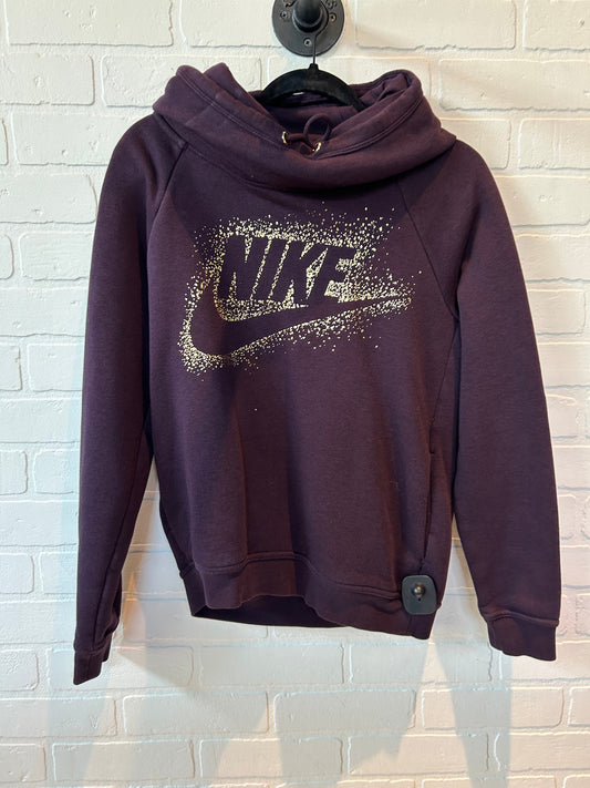 Sweatshirt Hoodie By Nike Apparel In Purple, Size: S