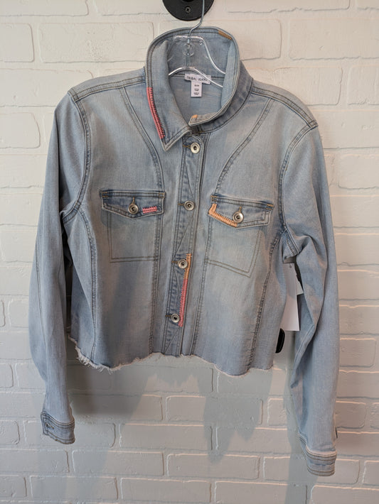 Jacket Denim By Tribal In Blue Denim, Size: M