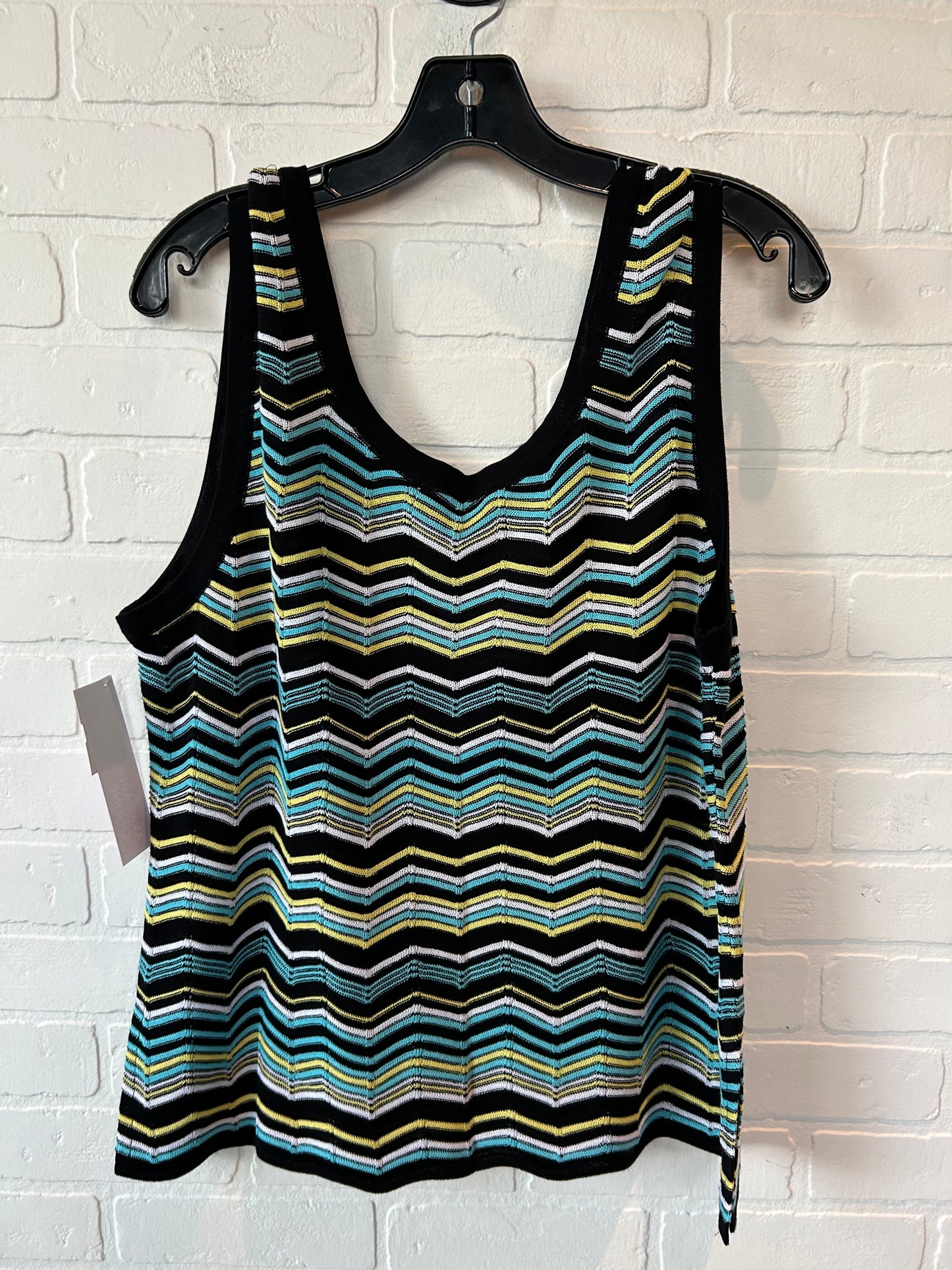 Top Sleeveless By Misook In Multi-colored, Size: Xl