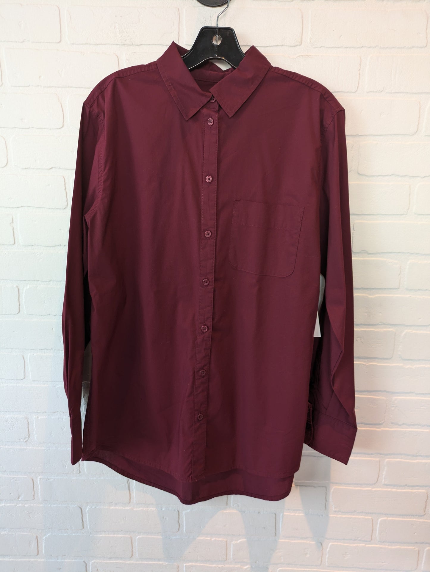 Top Long Sleeve By A New Day In Red, Size: M