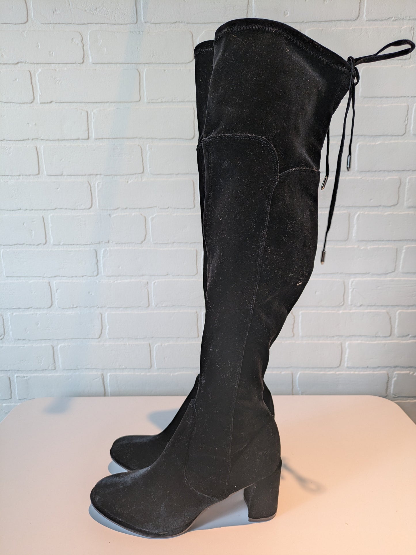 Boots Over-the-knee Heels By Marc Fisher In Black, Size: 7