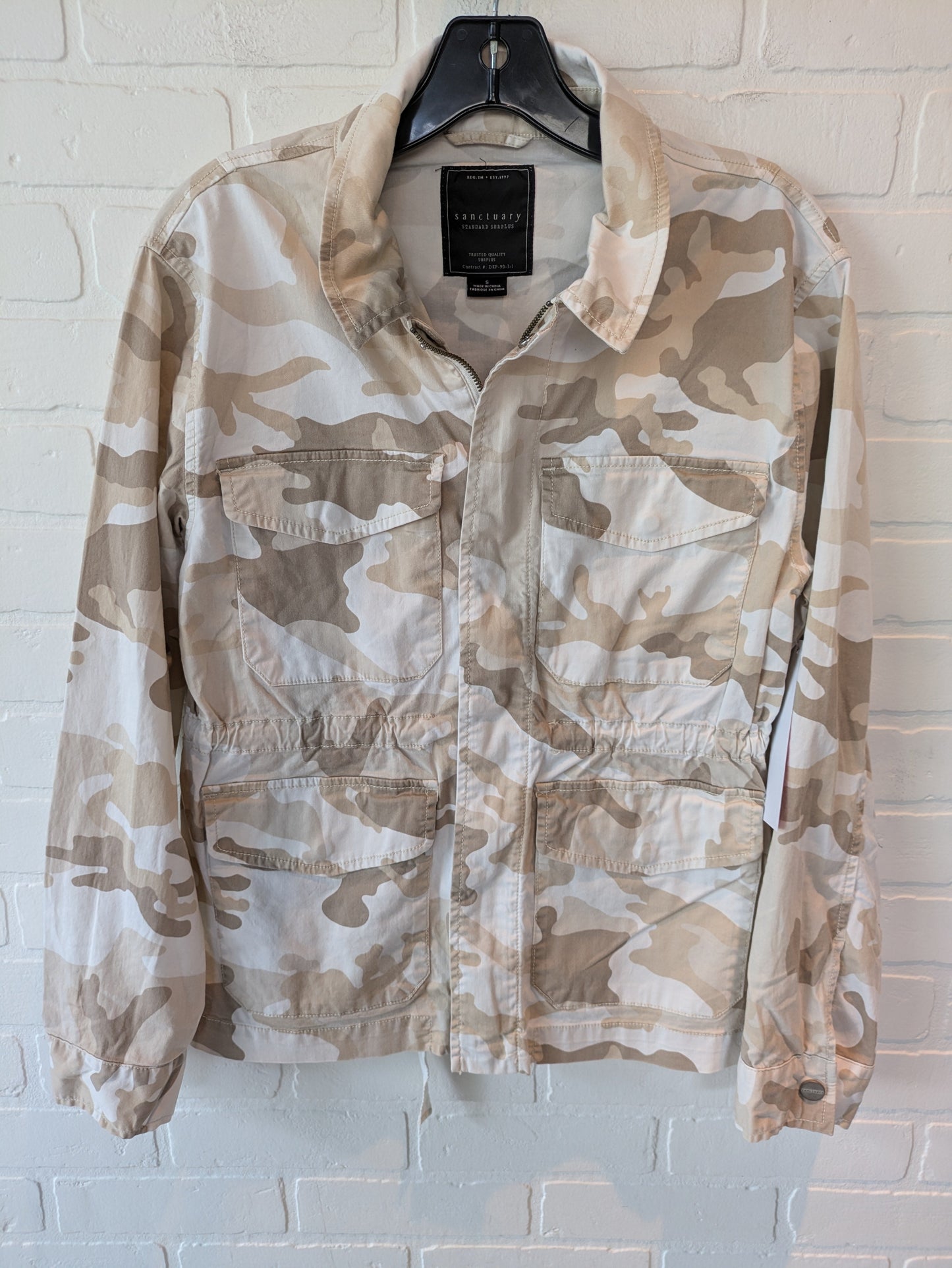 Jacket Utility By Sanctuary In Camouflage Print, Size: S