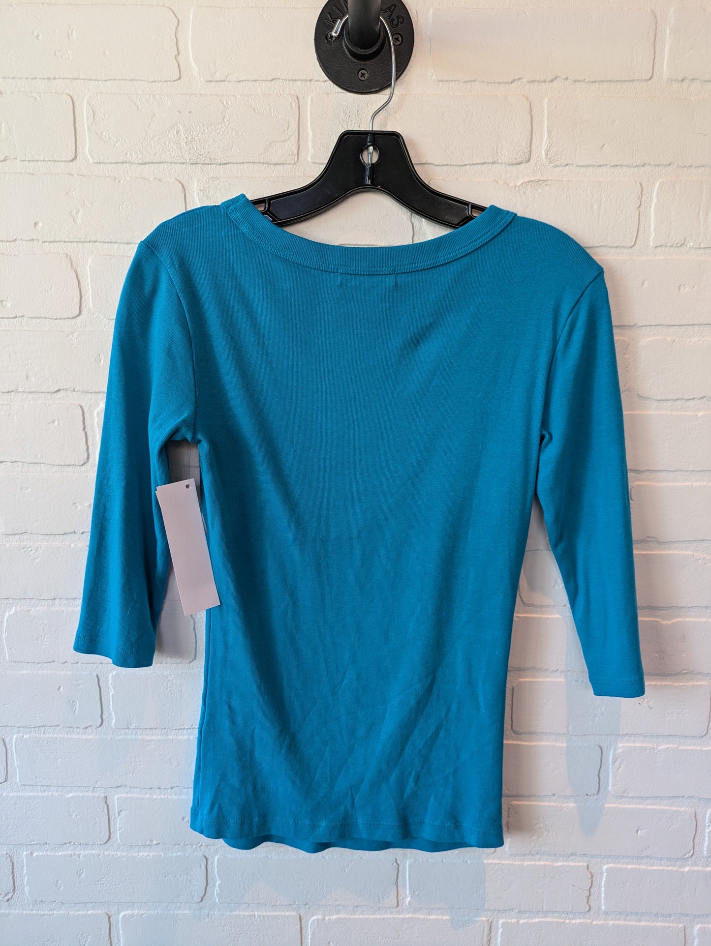 Top 3/4 Sleeve Basic By Michael Stars In Blue, Size: S