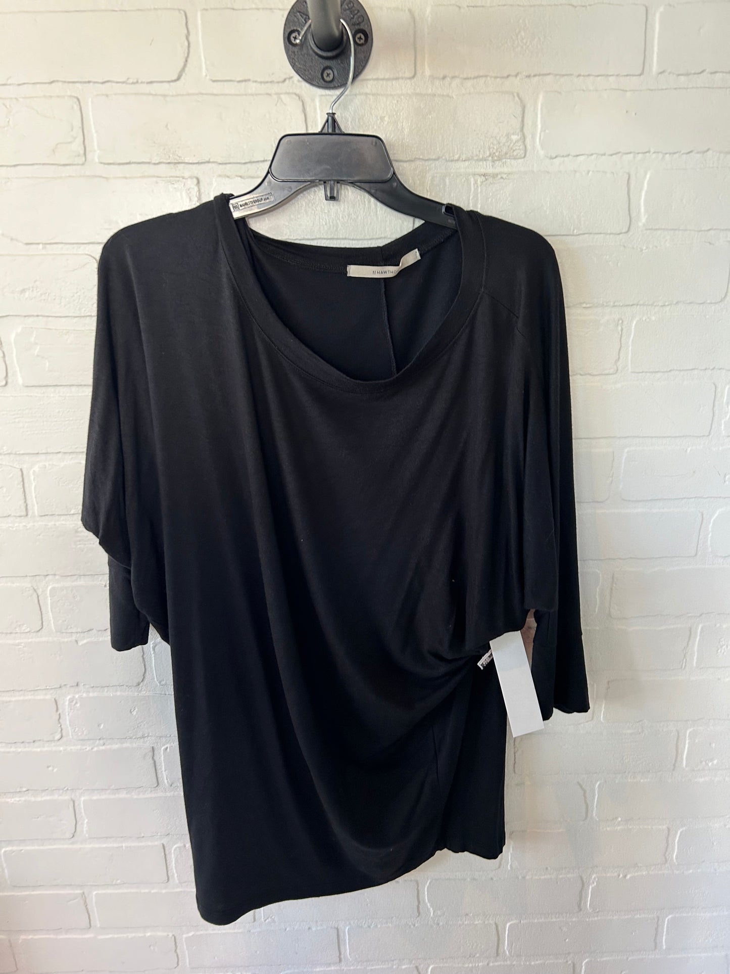 Top 3/4 Sleeve Basic By Hawthorn In Black, Size: L