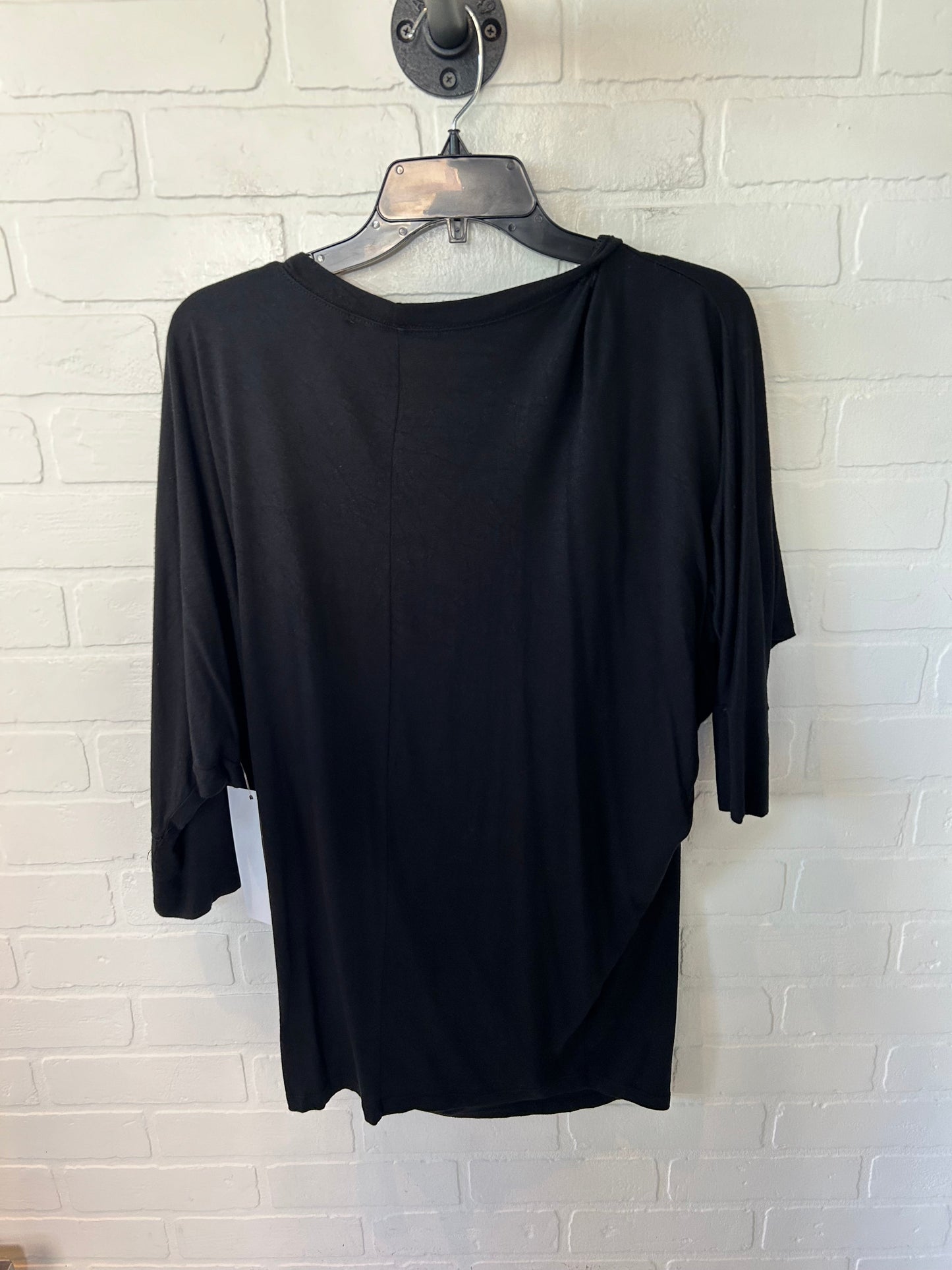 Top 3/4 Sleeve Basic By Hawthorn In Black, Size: L