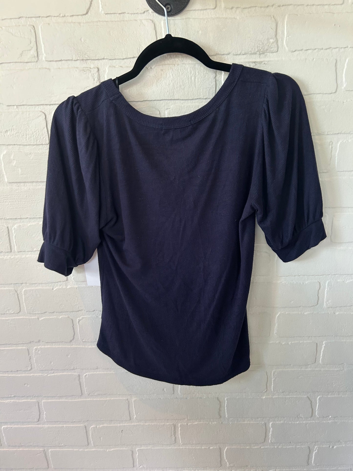 Top Short Sleeve By Allison Joy In Navy, Size: Xs