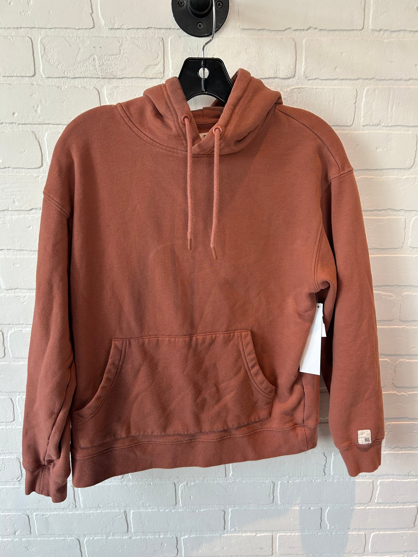 Sweatshirt Hoodie By Clothes Mentor In Orange, Size: Xs