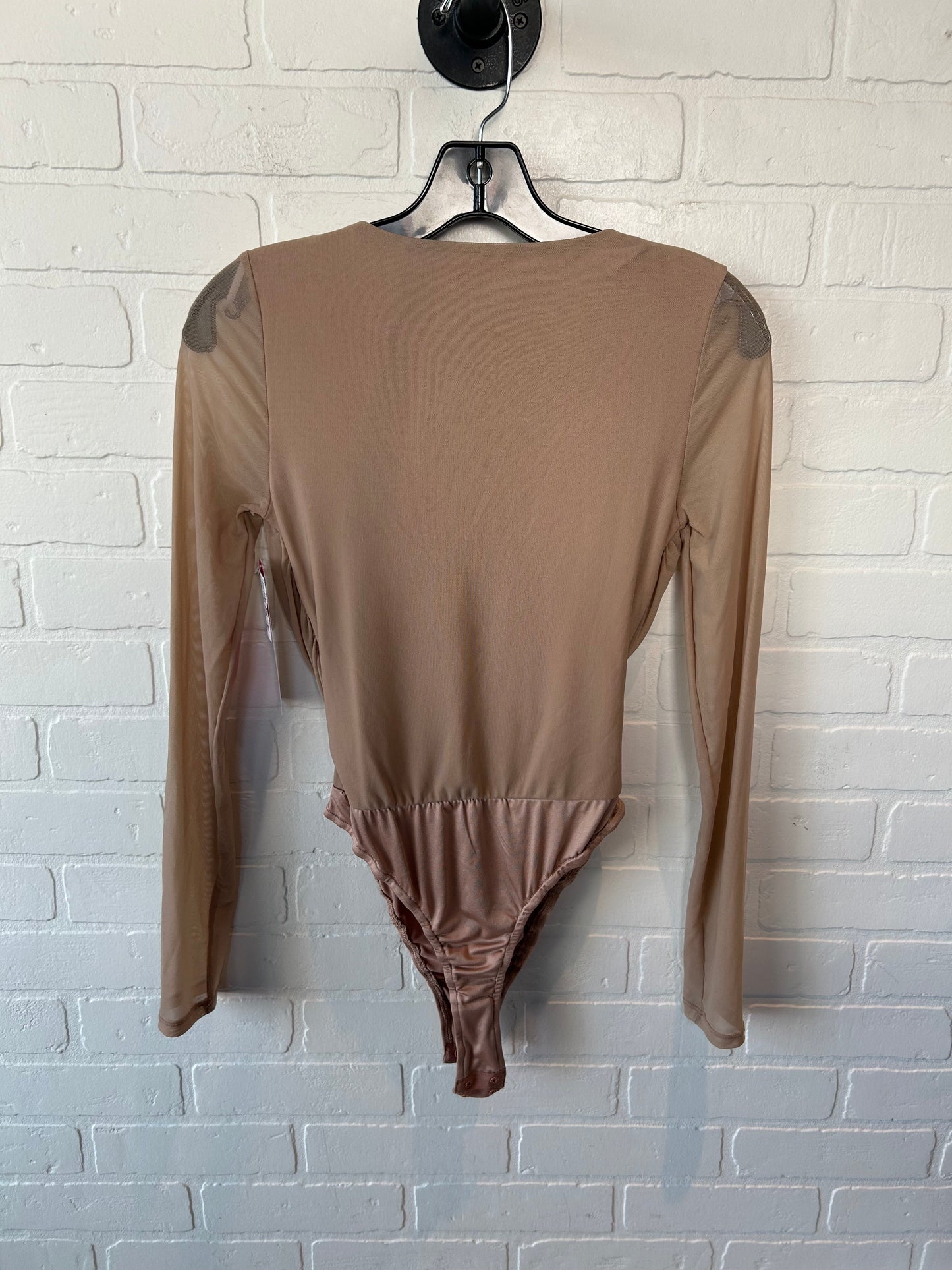 Bodysuit By Lulus In Tan, Size: S