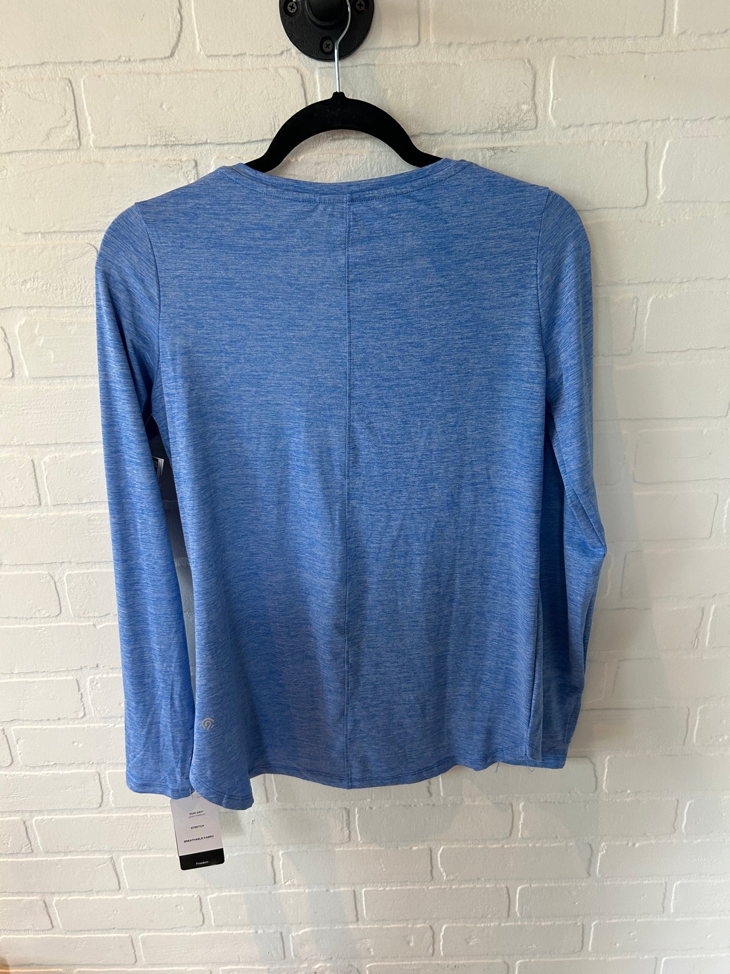 Athletic Top Long Sleeve Crewneck By Champion In Blue, Size: S