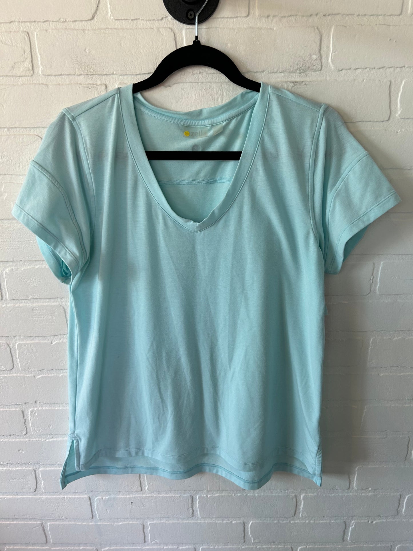 Athletic Top Short Sleeve By Zella In Blue, Size: M