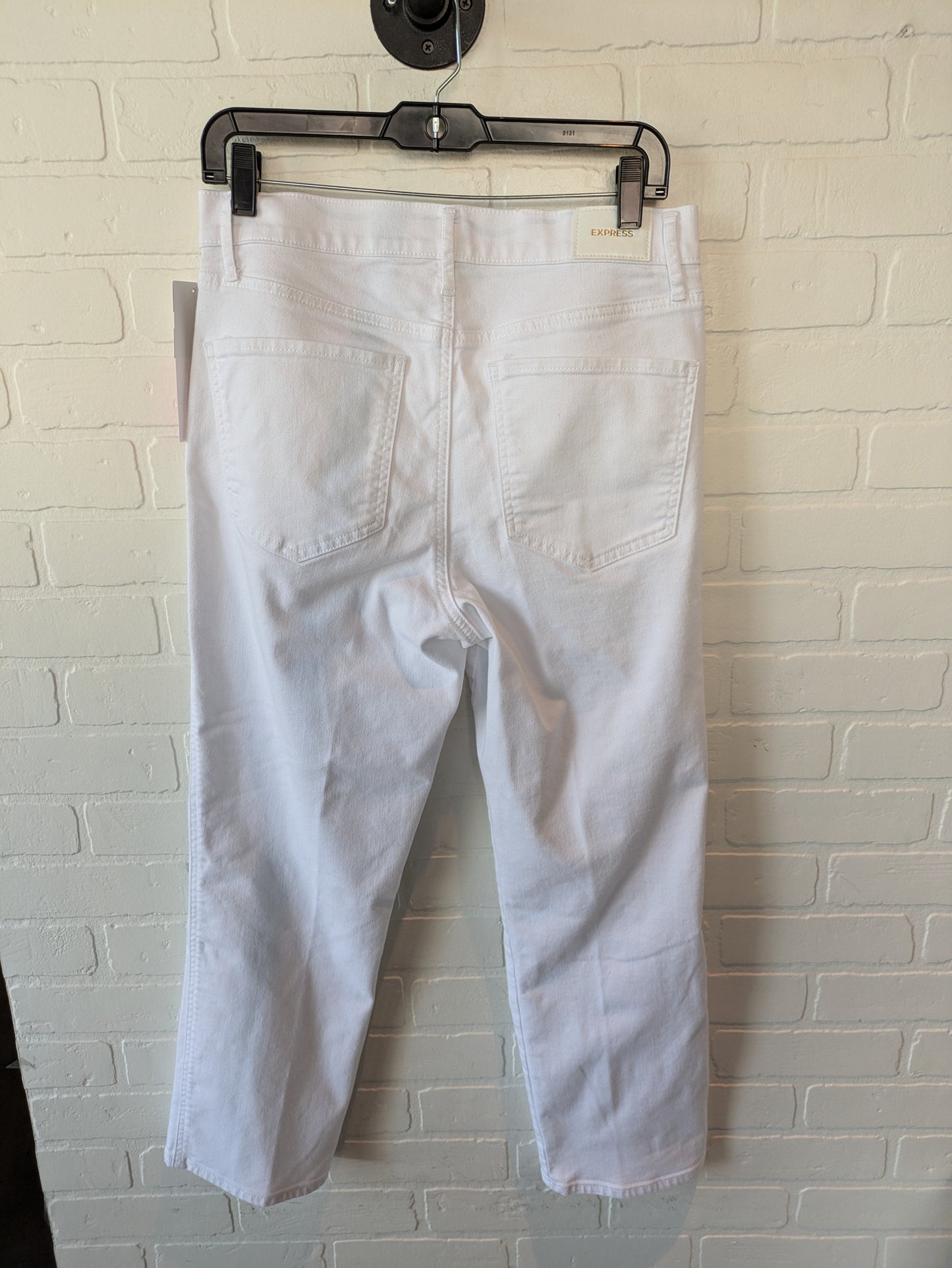 Jeans Straight By Express In White, Size: 10