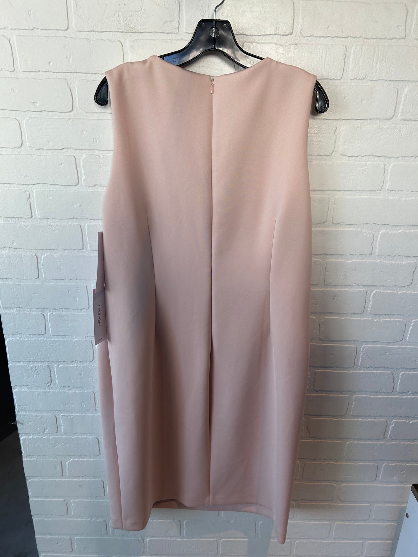 Dress Work By Calvin Klein In Peach, Size: L