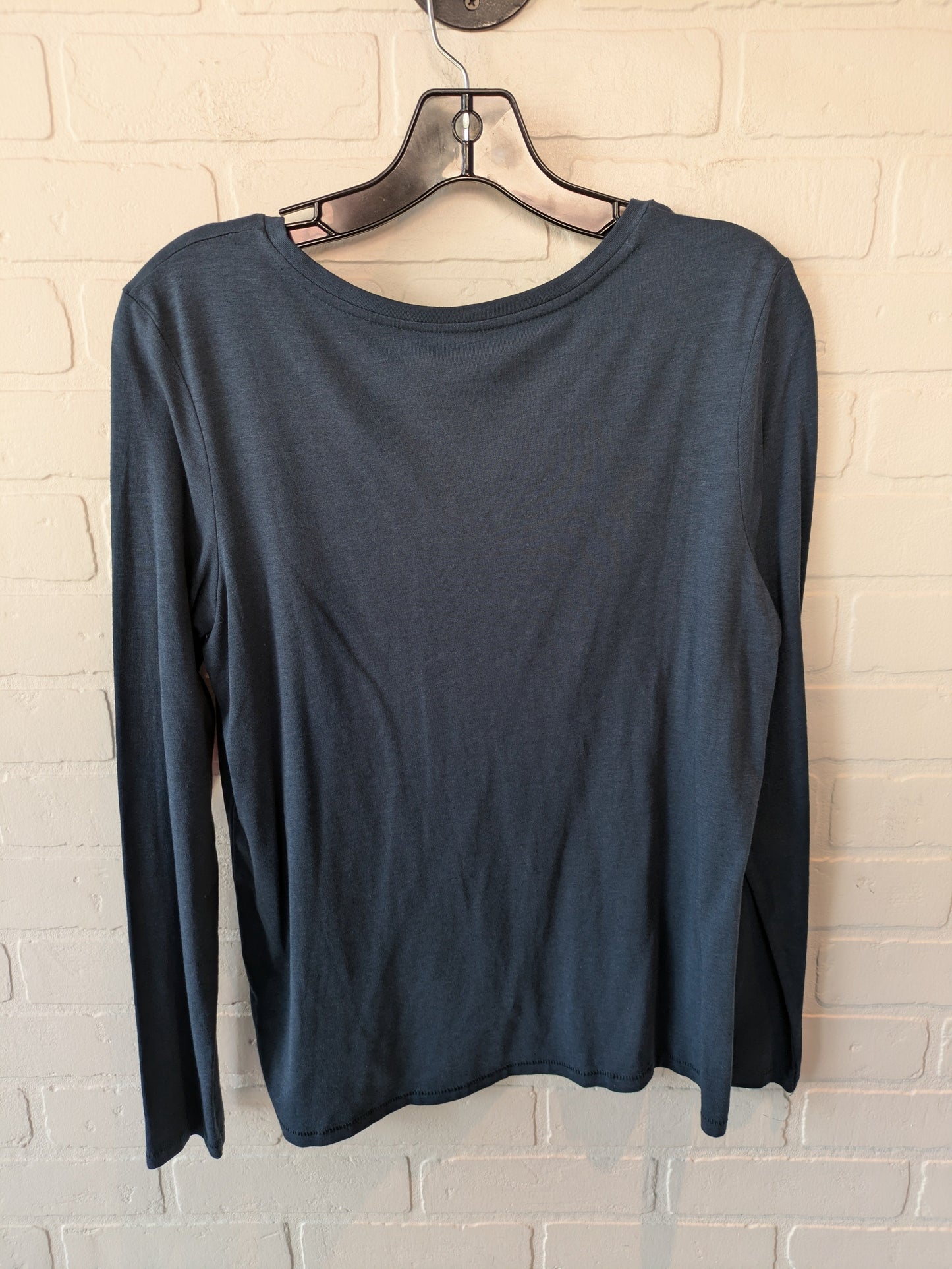 Top Long Sleeve Basic By Max Studio In Blue, Size: M