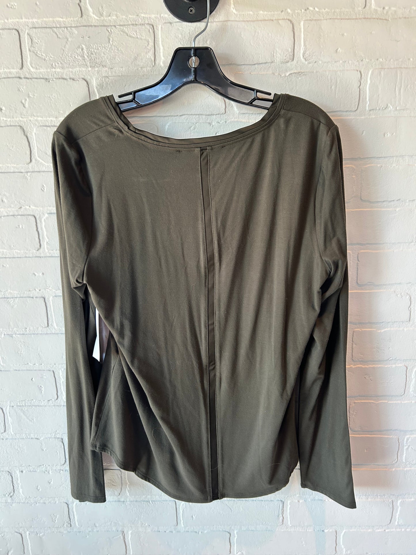 Top Long Sleeve Basic By White House Black Market In Green, Size: M