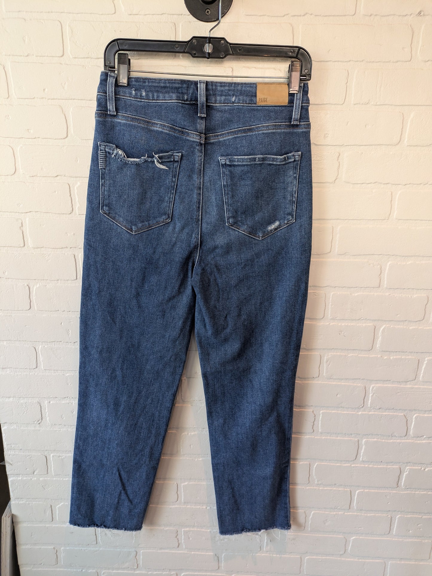 Jeans Straight By Paige In Blue Denim, Size: 10