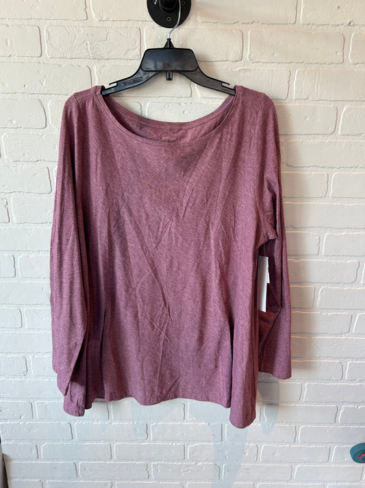 Top Long Sleeve By Pure Jill In Pink, Size: Xl