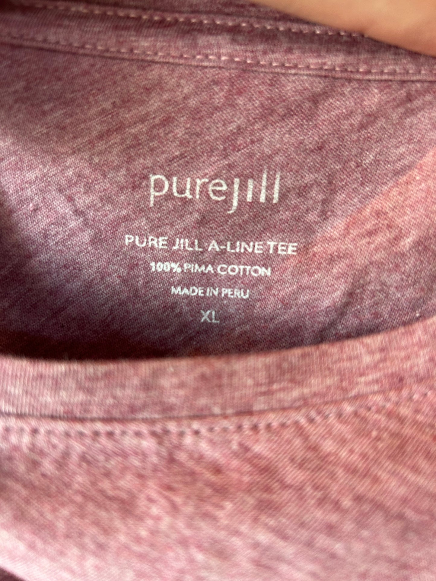 Top Long Sleeve By Pure Jill In Pink, Size: Xl