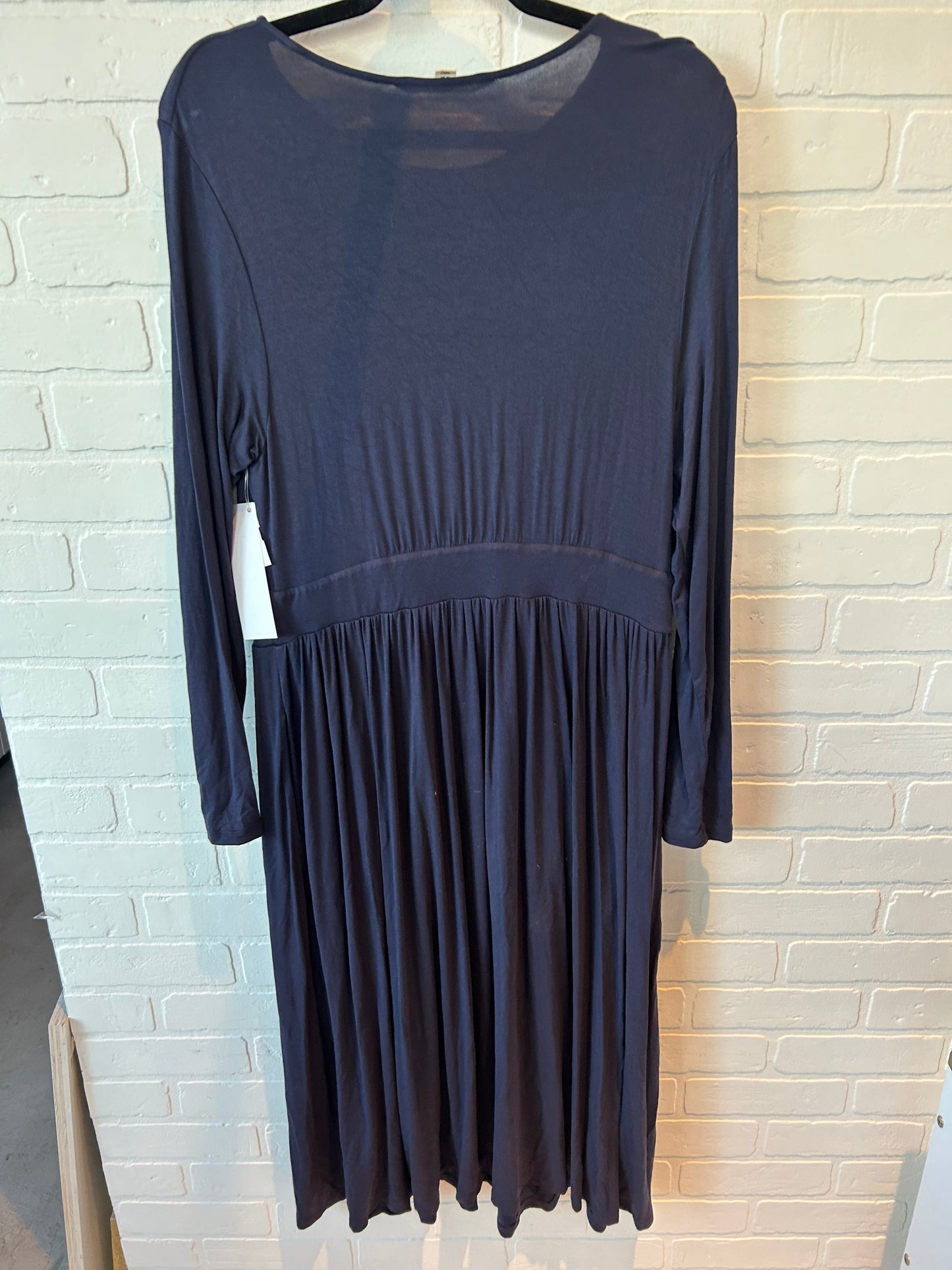 Dress Casual Midi By Boden In Navy, Size: L