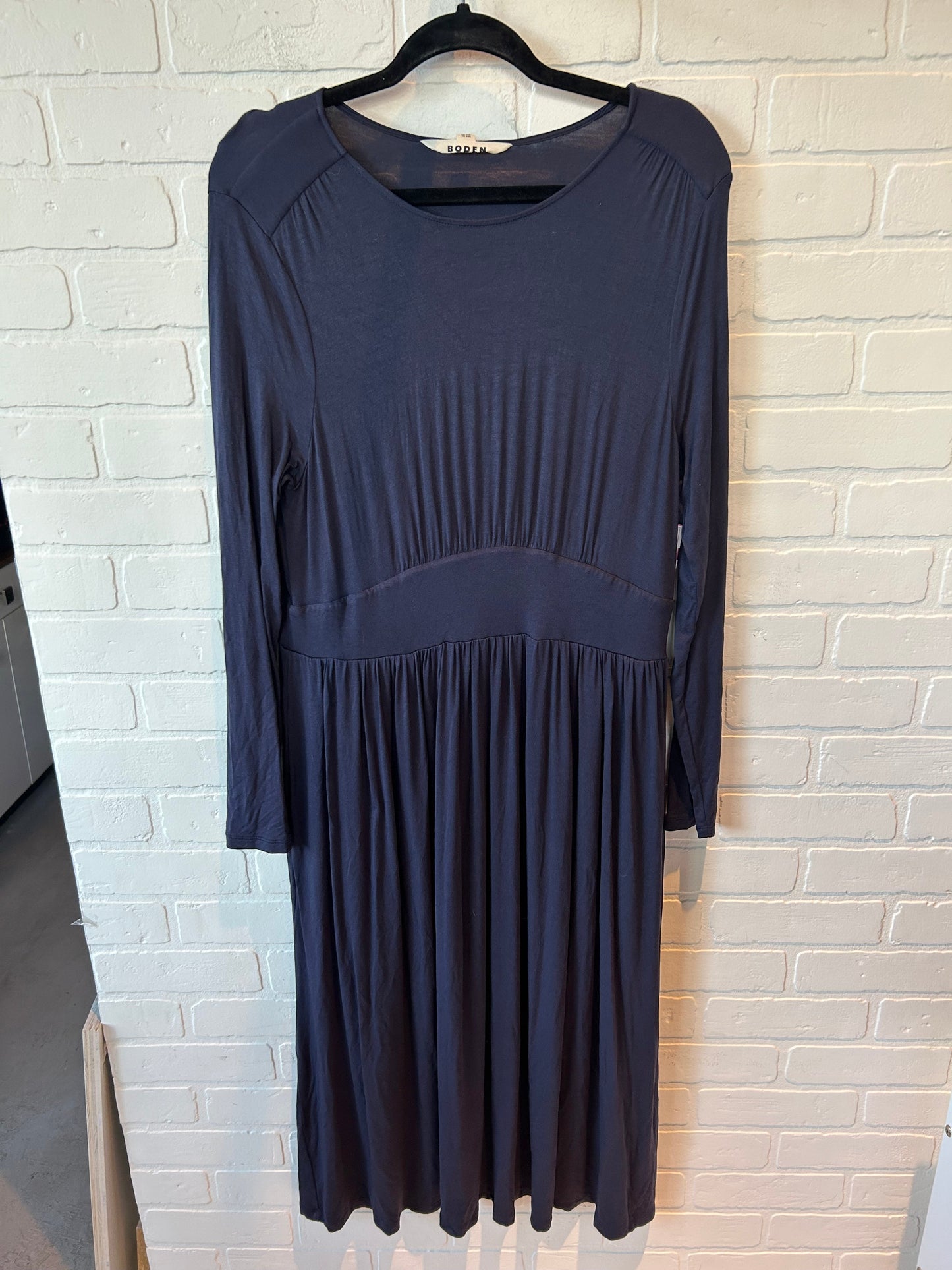 Dress Casual Midi By Boden In Navy, Size: L